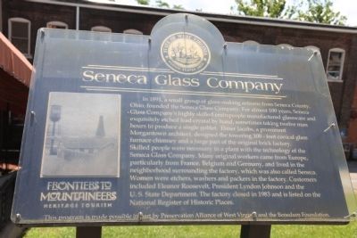 Seneca Glass Company Marker image. Click for full size.