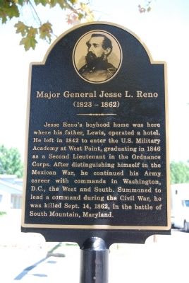 Major General Jesse L. Reno Marker image. Click for full size.