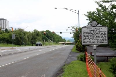 West Virginia University Marker. Click for full size. West Virginia University Marker image. Click for full size.
