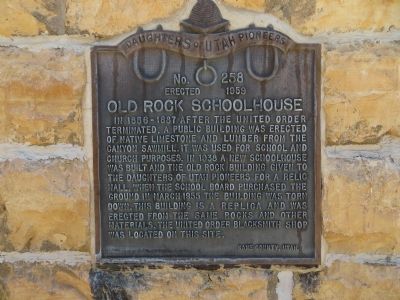 Old Rock Schoolhouse Marker image. Click for full size.