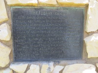 The Berry Family Marker image. Click for full size.