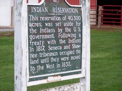 Indian Reservation face of marker image. Click for full size.