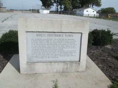 White Feather's Town Marker image. Click for full size.