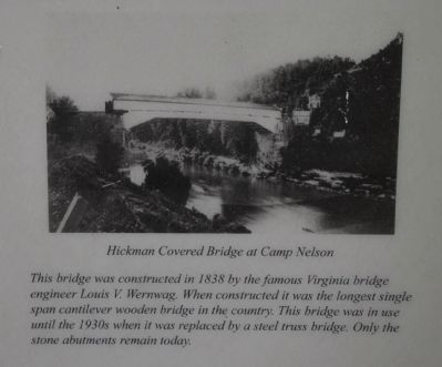 Hickman Covered Bridge at Camp Nelson image. Click for full size.
