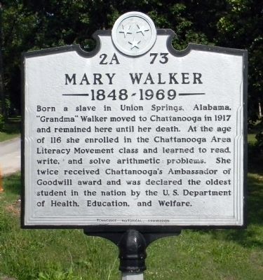 Mary Walker Marker image. Click for full size.