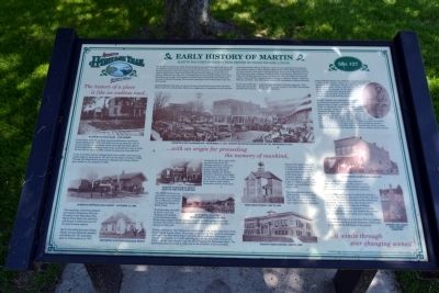 Early History of Martin Marker image. Click for more information.