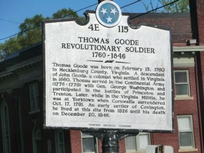 Thomas Goode Marker image. Click for full size.