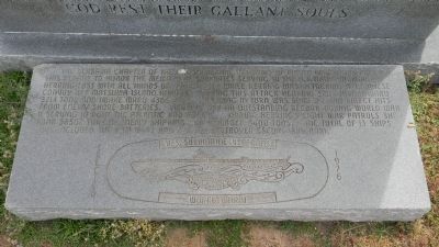Close-up of Memorial to USS <i>Herring</i> (SS-233), Marker <i>Panel 2</i> image. Click for full size.