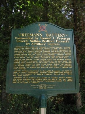 Freeman's Battery Marker. Click for full size. Freeman's Battery Marker image. Click for full size.