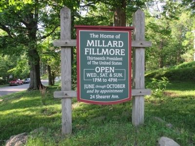 Millard Fillmore House Sign image. Click for full size.