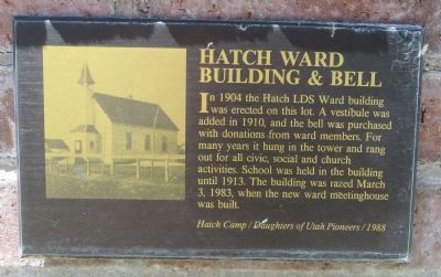 Hatch Ward Building and Bell Marker image. Click for full size.