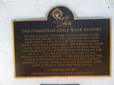 The Panguitch Quilt Walk History Marker image. Click for full size.