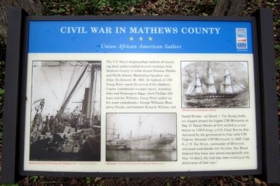 Civil War In Mathews County CWT Marker image. Click for full size.