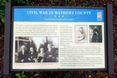 Civil War In Mathews County CWT Marker image. Click for full size.