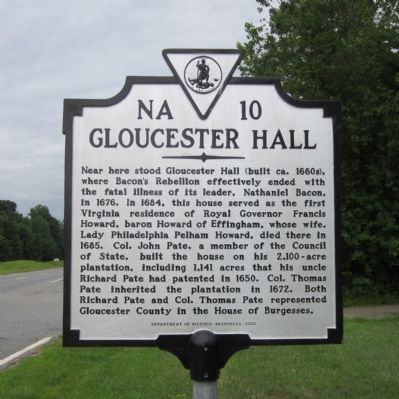 Gloucester Hall Marker image. Click for full size.