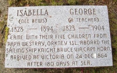 George and Isabella Pottinger Marker. Click for full size. George and Isabella Pottinger Marker image. Click for full size.