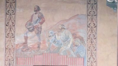 Mural of Cabrillo Located on the Pool House. Click for full size. Mural of Cabrillo Located on the Pool House image. Click for full size.