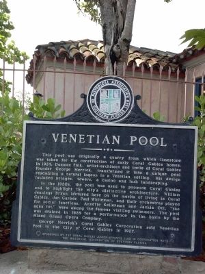 Venetian Pool Marker image. Click for full size.