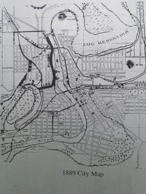 Close-up of 1889 City Map. Click for full size. Close-up of 1889 City Map image. Click for full size.
