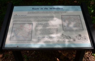 Roads in the Wilderness Wayside Exhibit image. Click for full size.