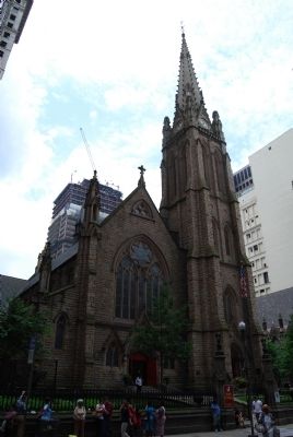 Trinity Church Burying Ground Marker. Click for full size. Trinity Church Burying Ground Marker image. Click for full size.