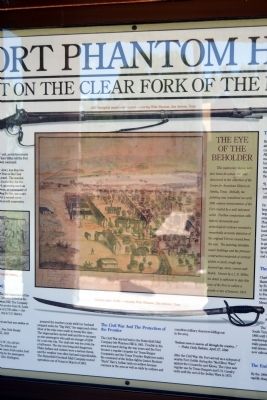Fort Phantom Hill Marker (Center) image. Click for full size.