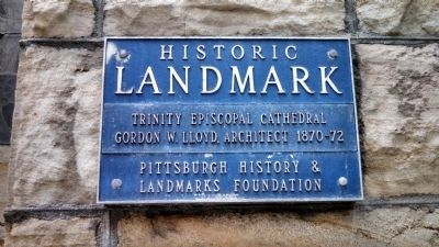 Trinity Church Historic Landmark Plaque. Click for full size. Trinity Church Historic Landmark Plaque image. Click for full size.