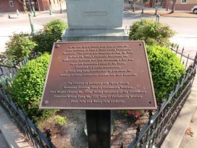 Tipton County Confederate Monument image. Click for full size.