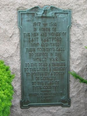 East Hartford World War I Monument. Click for full size. East Hartford World War I Monument image. Click for full size.