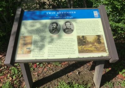 Twin Defenses Marker. Click for full size. Twin Defenses Marker image. Click for full size.