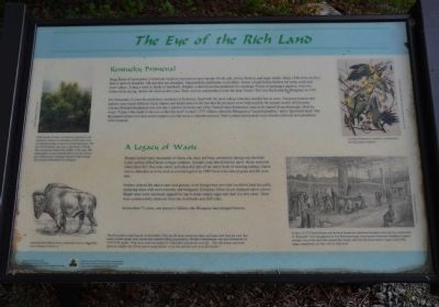 The Eye of the Rich Land Wayside Exhibit image. Click for full size.