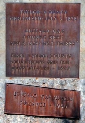 Taylor County Marker Inscriptions image. Click for full size.