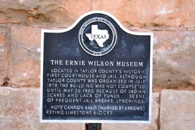The Ernie Wilson Museum Marker. Click for full size. The Ernie Wilson Museum Marker image. Click for full size.