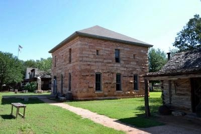 Taylor County's First Courthouse and Jail. Click for full size. Taylor County's First Courthouse and Jail image. Click for full size.
