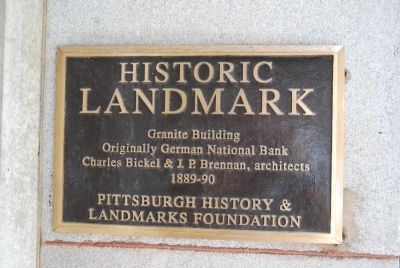 The Granite Building Marker. Click for full size. The Granite Building Marker image. Click for full size.