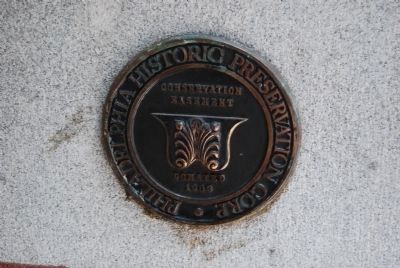 Philadelphia Historic Preservation Corp. plaque image. Click for full size.