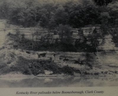 Kentucky River palisades below Boonesborough, Clark County image. Click for full size.