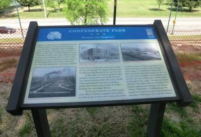 Confederate Park Marker. Click for full size. Confederate Park Marker image. Click for full size.