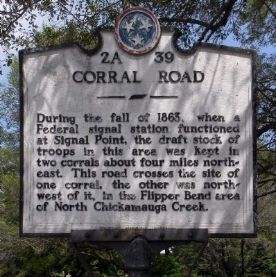 Corral Road Marker. Click for full size. Corral Road Marker image. Click for full size.