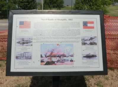 Naval Battle of Memphis, 1862 Marker image. Click for full size.