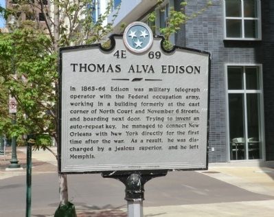 Thomas Alva Edison Marker image. Click for full size.