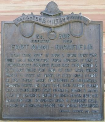 Fort Omni – Richfield Marker image. Click for full size.