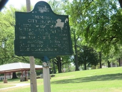 Memphis City Hospital Marker. Click for full size. Memphis City Hospital Marker image. Click for full size.