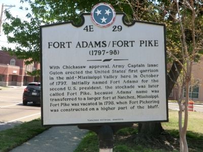 Fort Adams/Fort Pike Marker image. Click for full size.