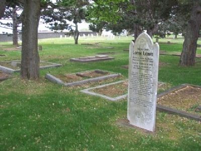 Lorne Lewis Marker. Click for full size. Lorne Lewis Marker image. Click for full size.