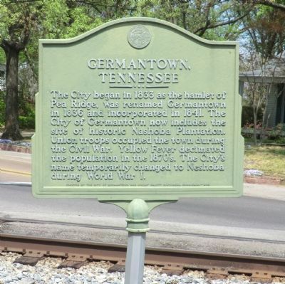 Germantown, Tennessee Marker image. Click for full size.