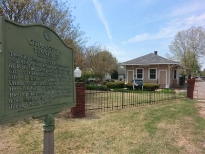 Germantown, Tennessee-Visitor Center in the background. Click for full size. Germantown, Tennessee-Visitor Center in the background image. Click for full size.