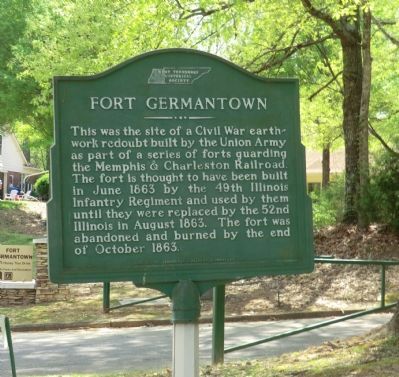 Fort Germantown Marker image. Click for full size.