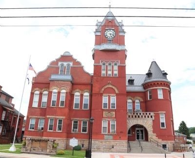 Marker at the Tucker County Courthouse image. Click for full size.
