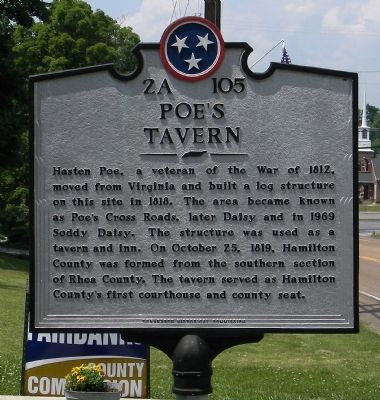 Poe's Tavern Marker image. Click for full size.